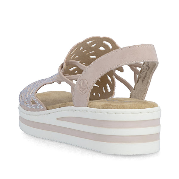 Rieker V0241-31 (Rose Gold) - Women's