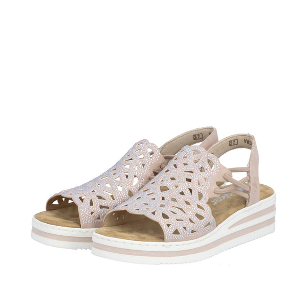 Rieker V0241-31 (Rose Gold) - Women's