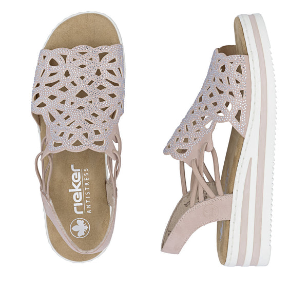 Rieker V0241-31 (Rose Gold) - Women's