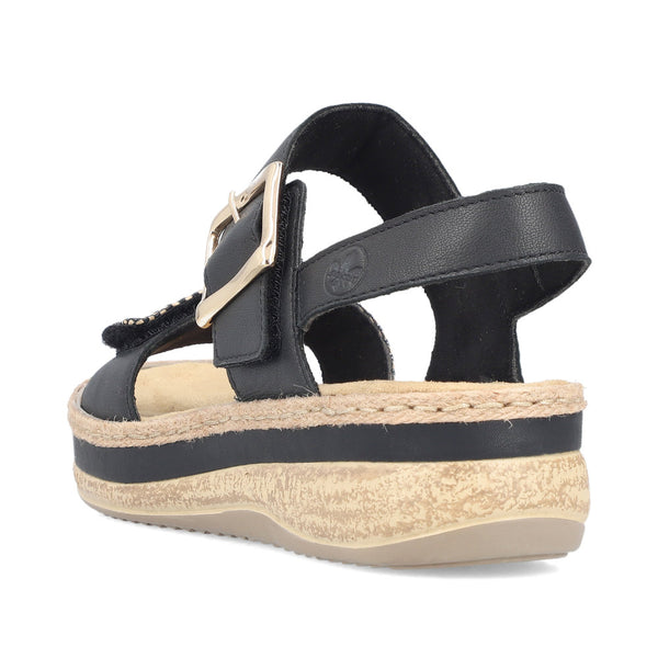 Rieker V0951-00 (Black) - Women's