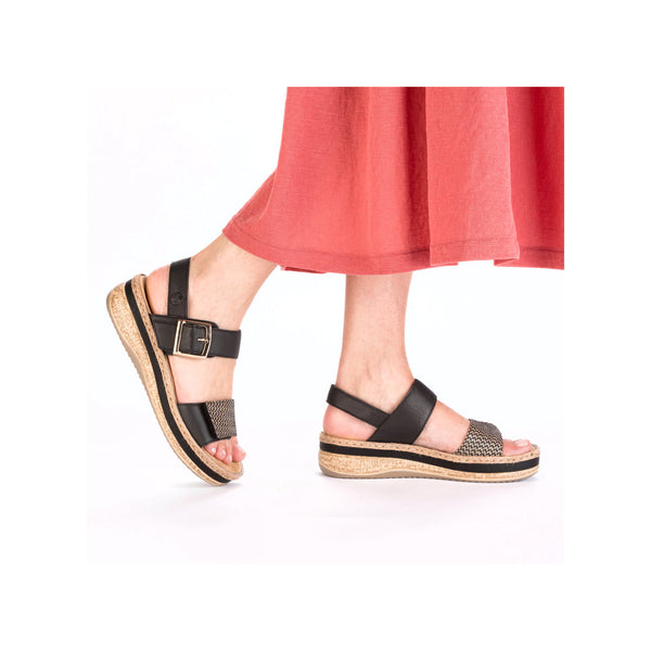 Rieker V0951-00 (Black) - Women's