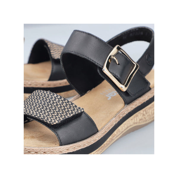 Rieker V0951-00 (Black) - Women's