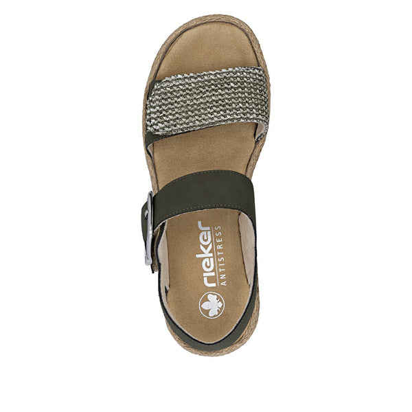 Rieker V0951-54 (Green) - Women's