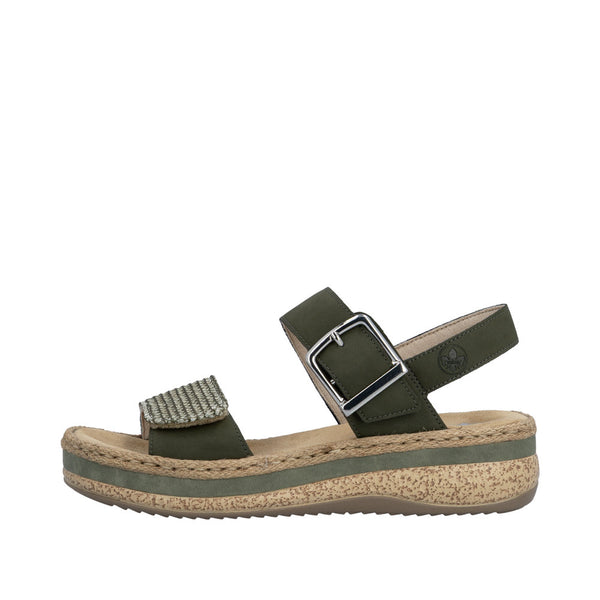 Rieker V0951-54 (Green) - Women's
