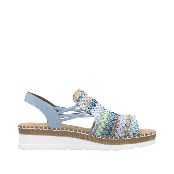 Rieker V1241-91 (Blue Multi) - Women's