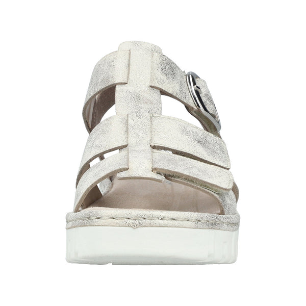 Rieker V1361-60 (Beige/Gold) - Women's