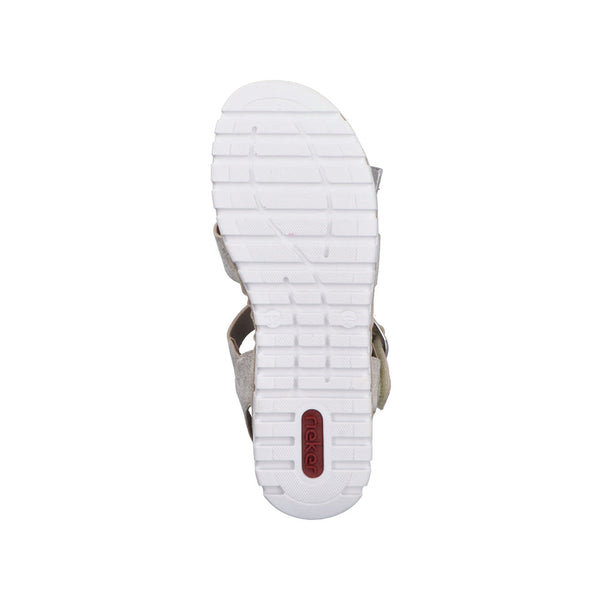 Rieker V1361-60 (Beige/Gold) - Women's