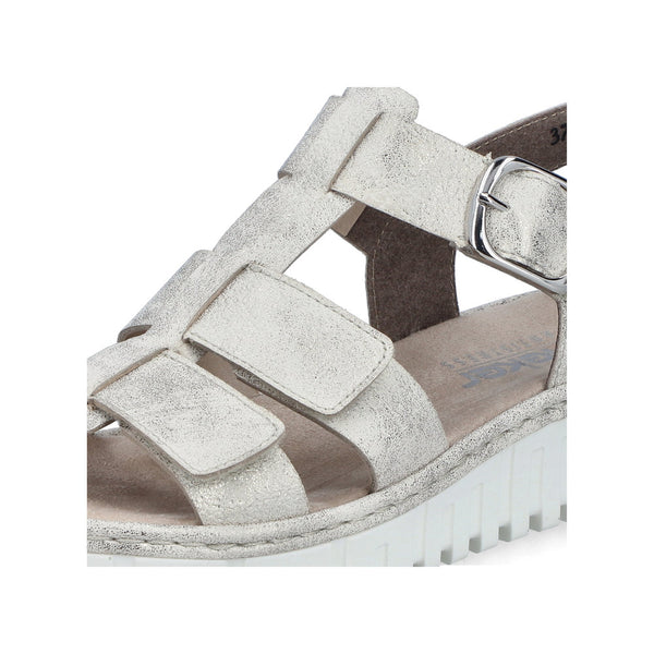 Rieker V1361-60 (Beige/Gold) - Women's