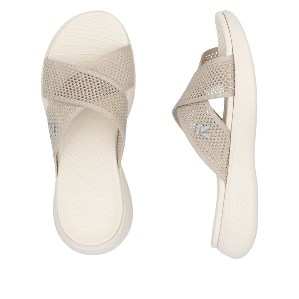 Rieker V2105-60 (Cream) - Women's