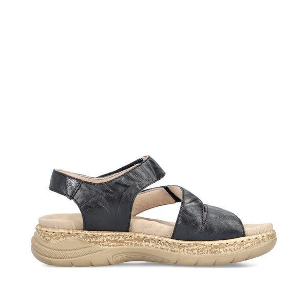 Rieker V2202-00 (Black) - Women's