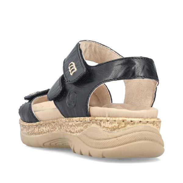 Rieker V2202-00 (Black) - Women's