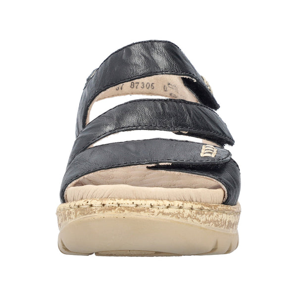 Rieker V2202-00 (Black) - Women's