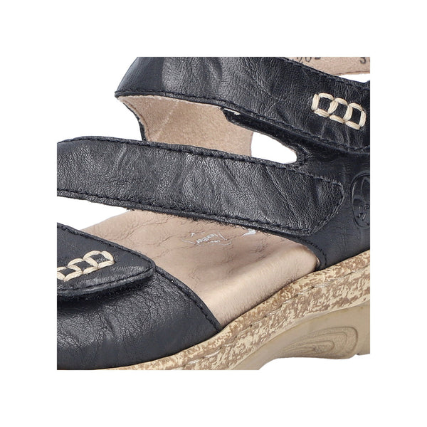 Rieker V2202-00 (Black) - Women's