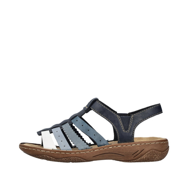 Rieker V2875-90 (Blue) - Women's