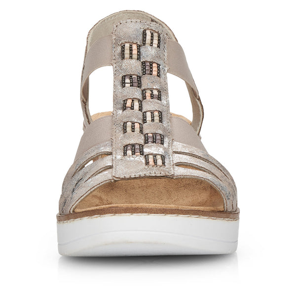 Rieker V3822-90 (Grey) - Women's