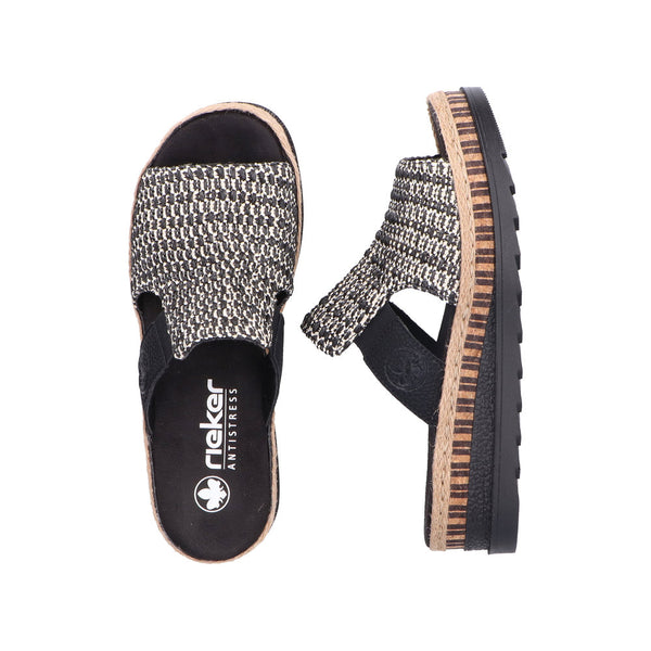 Rieker V7953-00 (Black Multi) - Women's
