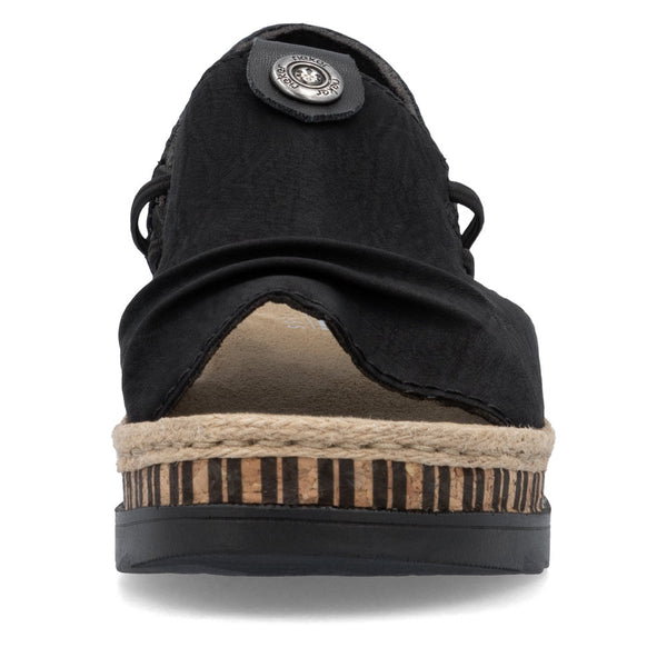Rieker V7972-00 (Black) - Women's