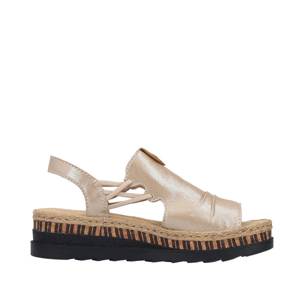 Rieker V7972-60 (Beige) - Women's