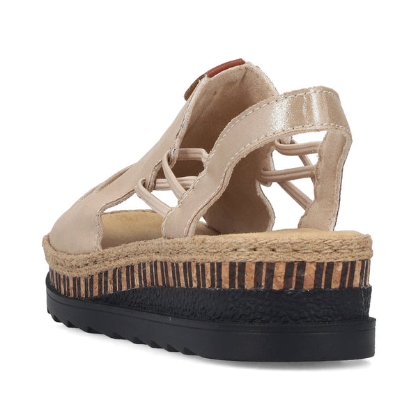 Rieker V7972-60 (Beige) - Women's