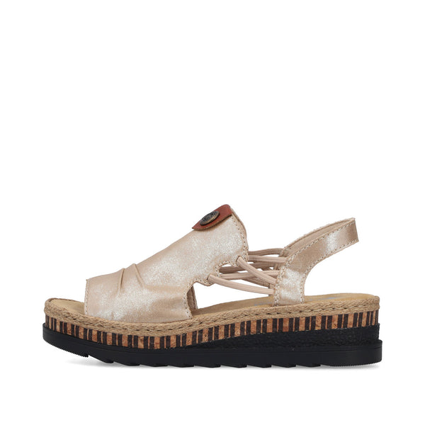 Rieker V7972-60 (Beige) - Women's