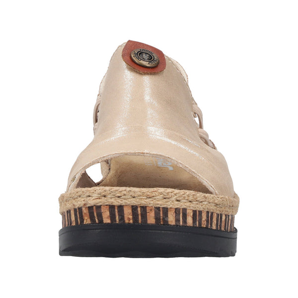 Rieker V7972-60 (Beige) - Women's