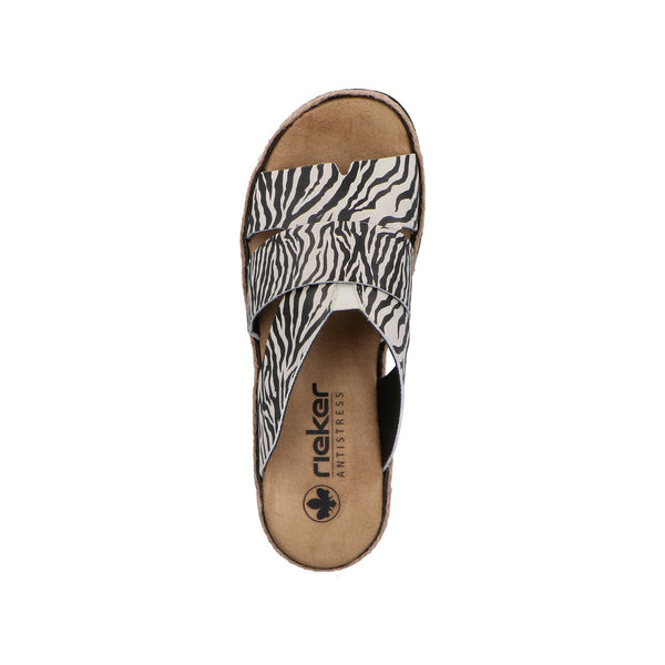 Rieker V7989-91 (Cream/Black) - Women's