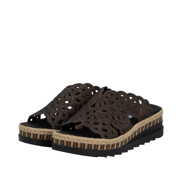 Rieker V7992-24 (Brown) - Women's