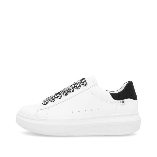 Rieker W1201-80 (White/Black) - Women's