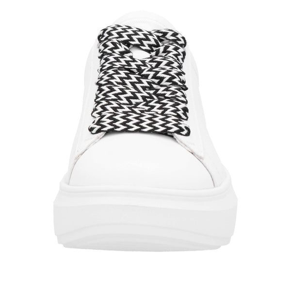 Rieker W1201-80 (White/Black) - Women's