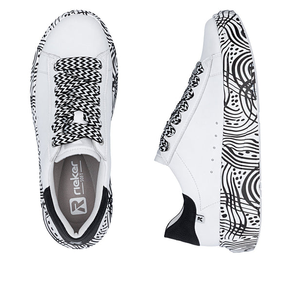 Rieker W1201-83 (White Multi) - Women's