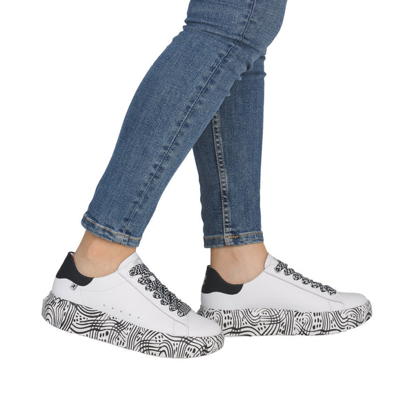 Rieker W1201-83 (White Multi) - Women's