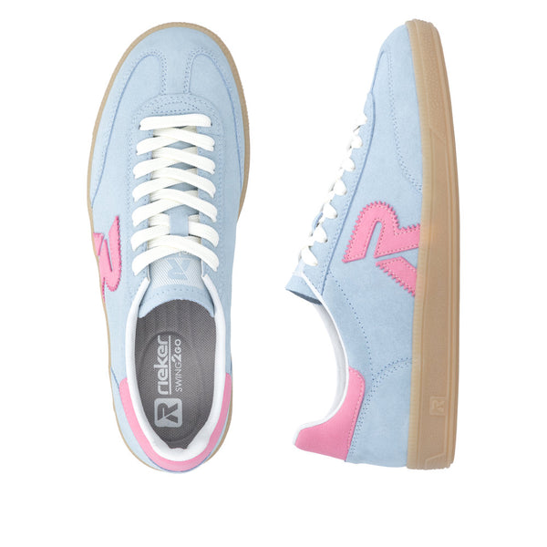 Rieker W2200-10 (Blue/Pink) - Women's