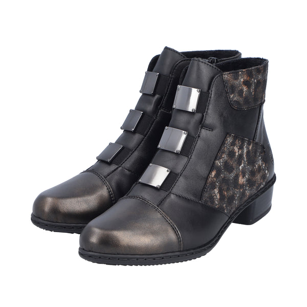 Rieker Y0764-00 (Black Multi) - Women's