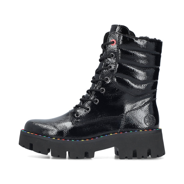 Rieker Y3330-00 (Black Patent) - Women's