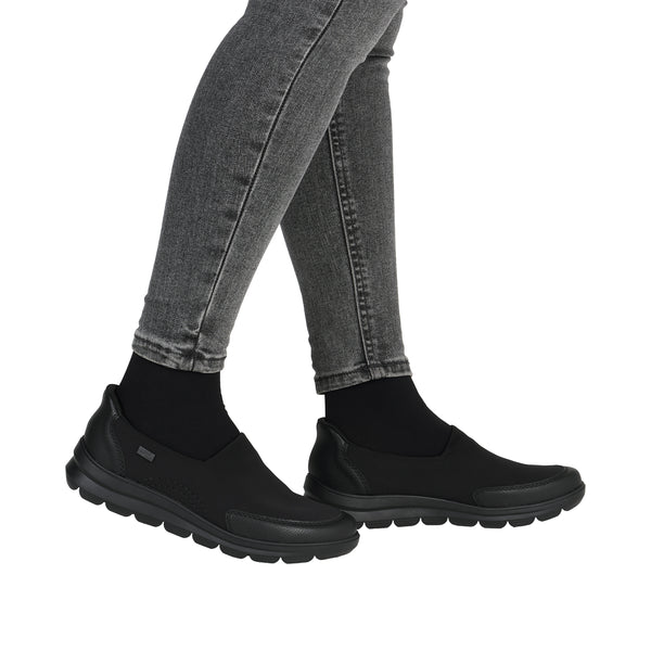 Rieker Z0054-00 (Black) - Women's