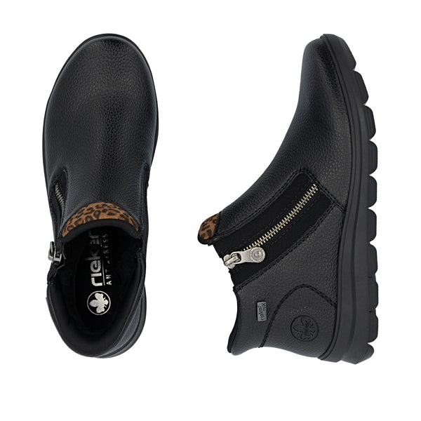 Rieker Z0059-00 (Black) - Women's