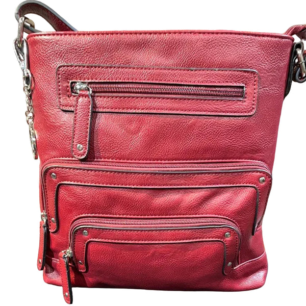 La Diva 43916 STL Handbag (Red) - Women's