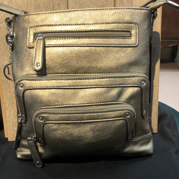 La Diva R9184 STL Handbag (Pewter) - Women's