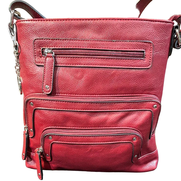 La Diva R9184 STL Handbag (Red) - Women's