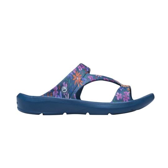Joybees Everyday Sandal (Blue Floral) - Women's