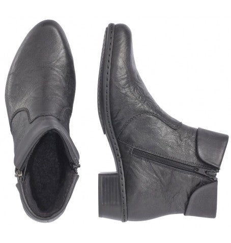 Rieker Y07A8-01 (Black) - Women's