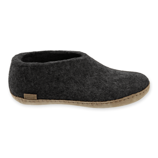 Glerups Leather Sole Shoe (Charcoal) - Unisex